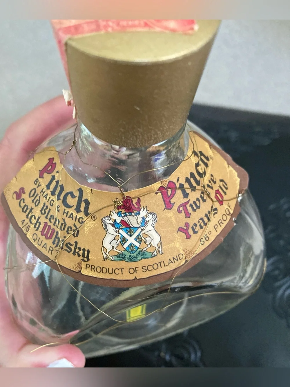 Pinch Old Blended Scotch Whisky Decanter - EMPTY vintage bottle